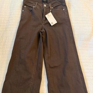 Quince Wide-Leg Jeans in Dark Brown